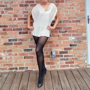 Elijah 100% Silk Wide Sleeved Blouse